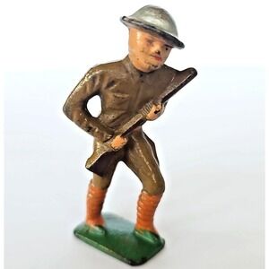 Vintage Barclay‎ Lead Toy Soldier Military Infantry Figure 3 Inch Collectible